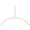 Ekena Millwork Archdale Architectural Grade PVC Gable Bracket, 108"W x 72"H x 4"D x 4"F, 16/12 Pitch GBP108X72X0404ARC00 - alternate 3